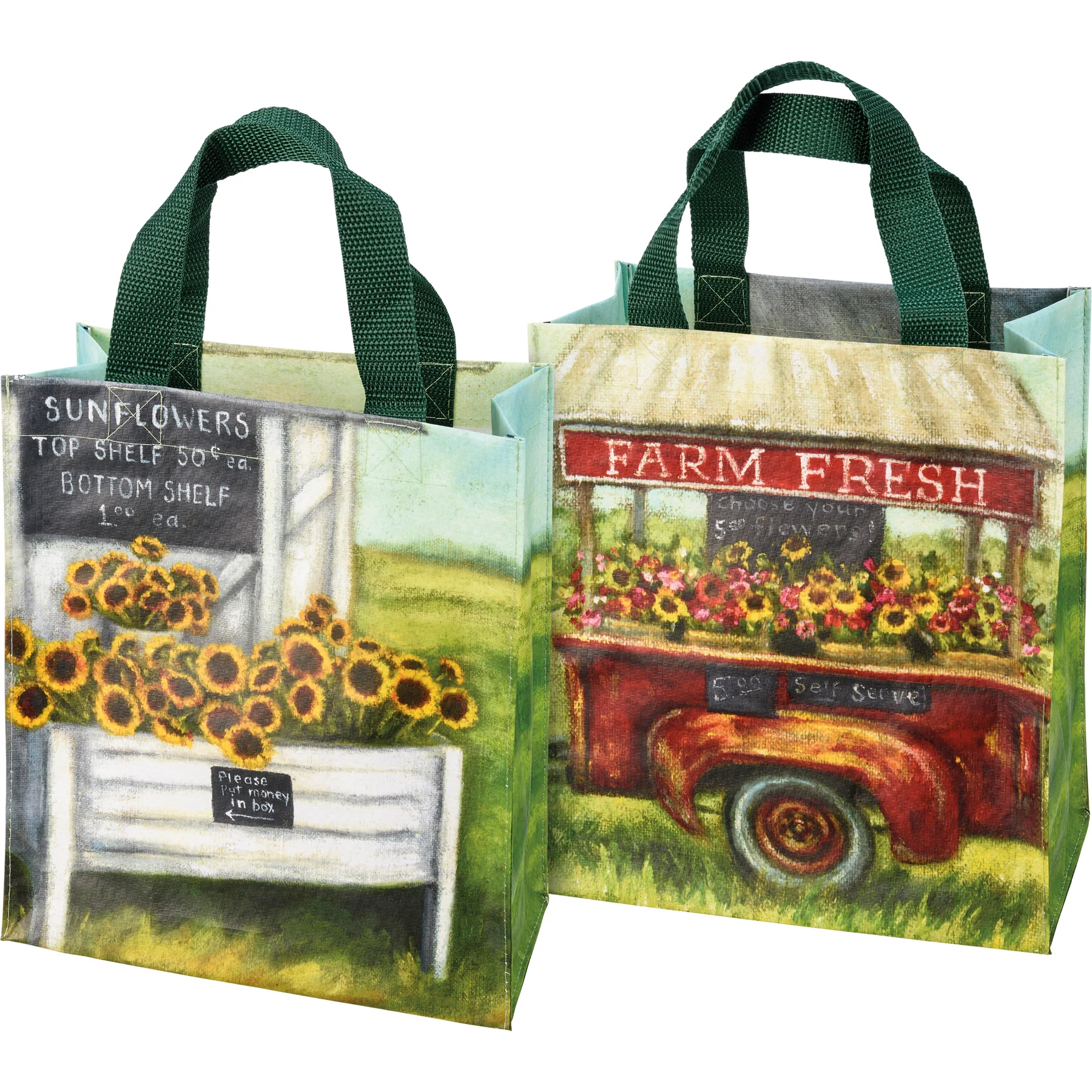 💙 Farm Fresh Flower Market Daily Tote - Image 3