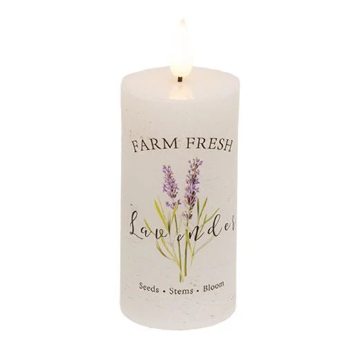 Farm Fresh Lavender LED Votive Candle 2" x 4"