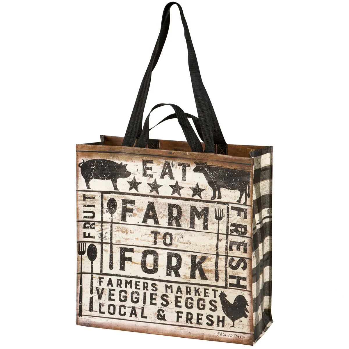Farm To Fork Reuseable Market Tote - Image 2