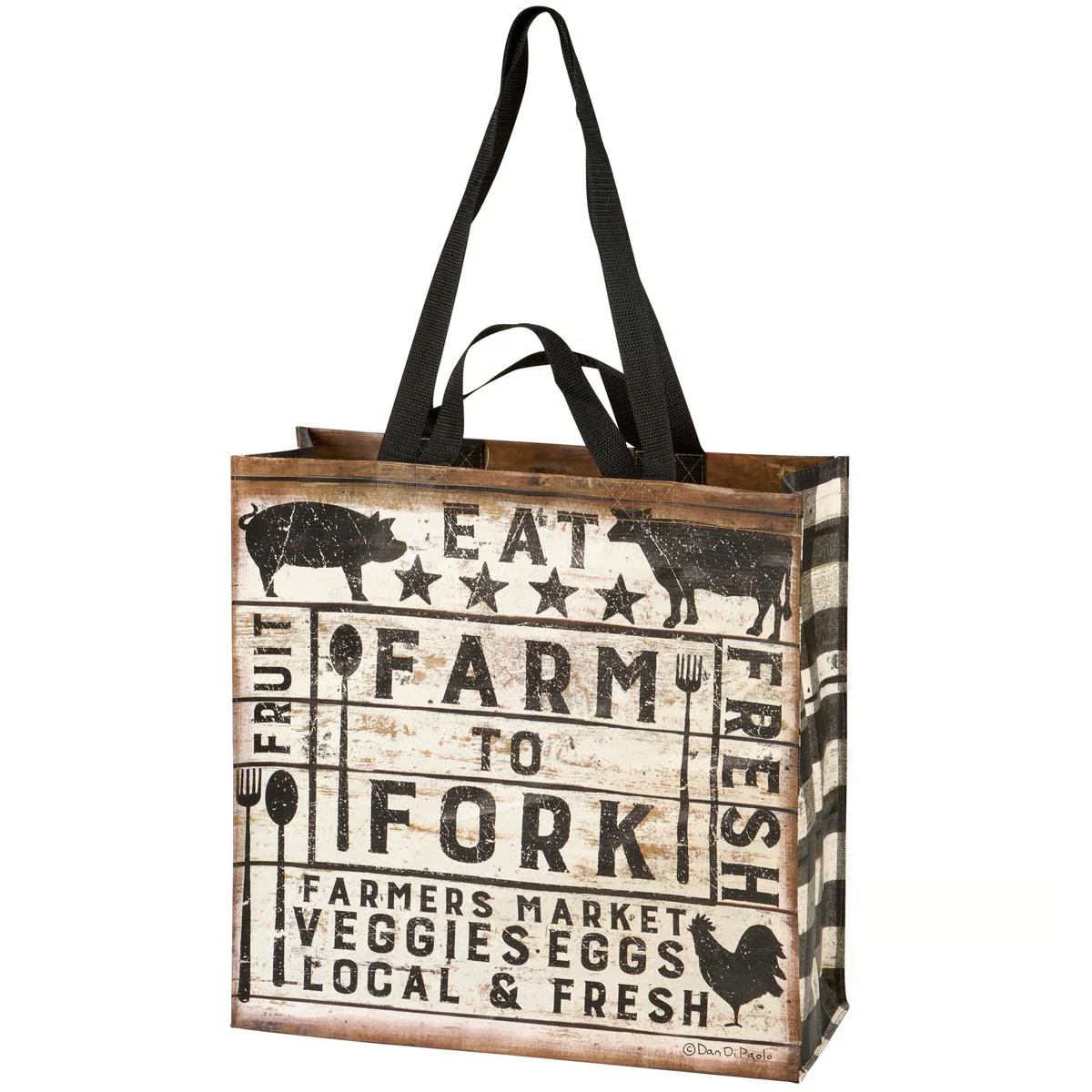 Farm To Fork Reuseable Market Tote - Image 4