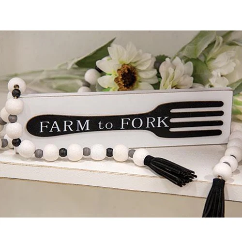 Farm to Fork Small 9.75" Wooden Block - Image 2