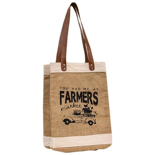 Farmers Market Truck Tote Bag