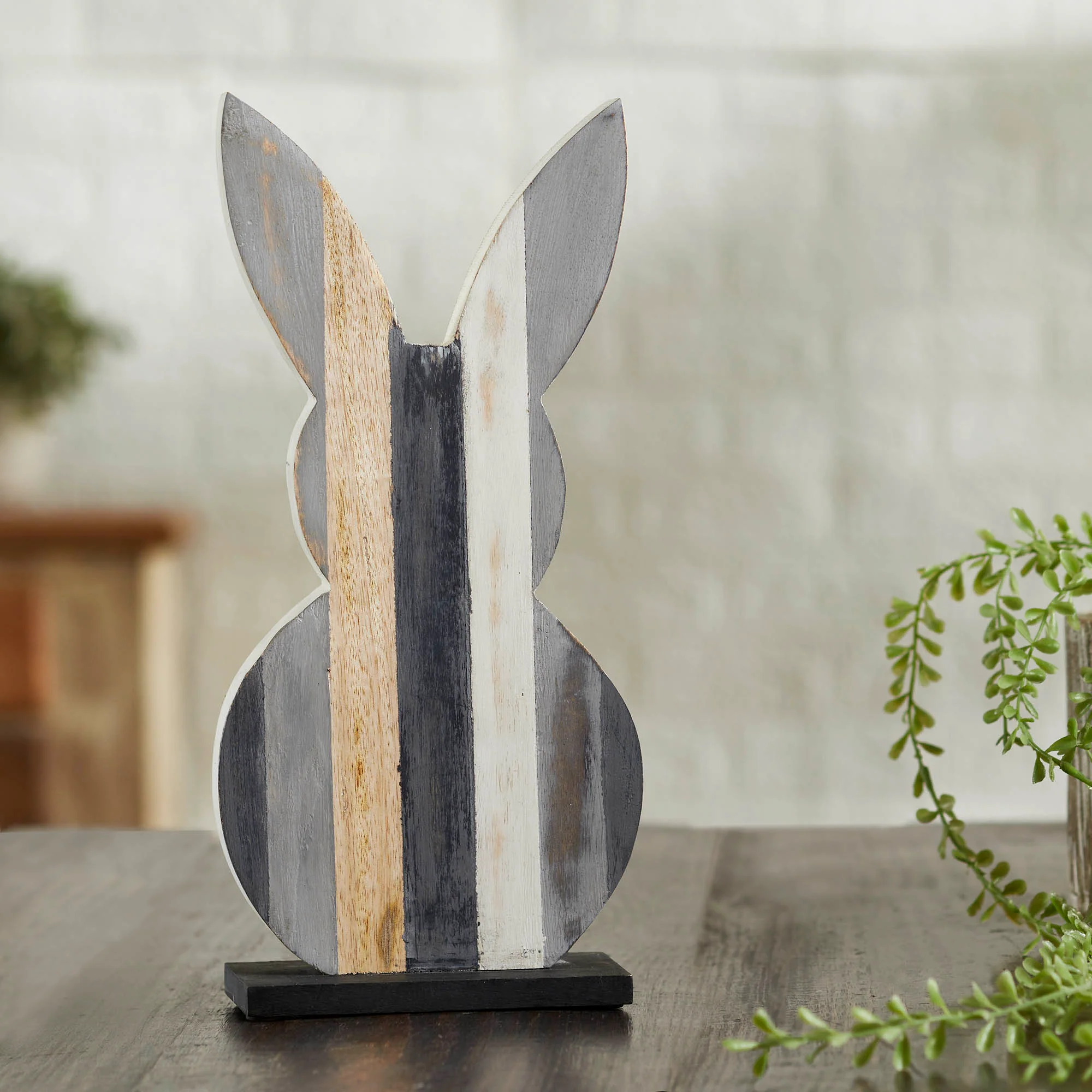 Farmhouse Colors Painted Rabbit Sitter 12"