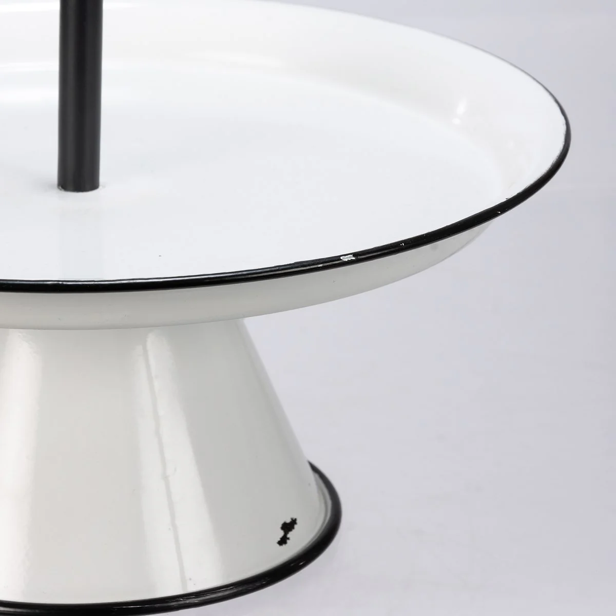 Farmhouse Distressed Single Tier Pedestal Tray - Image 4