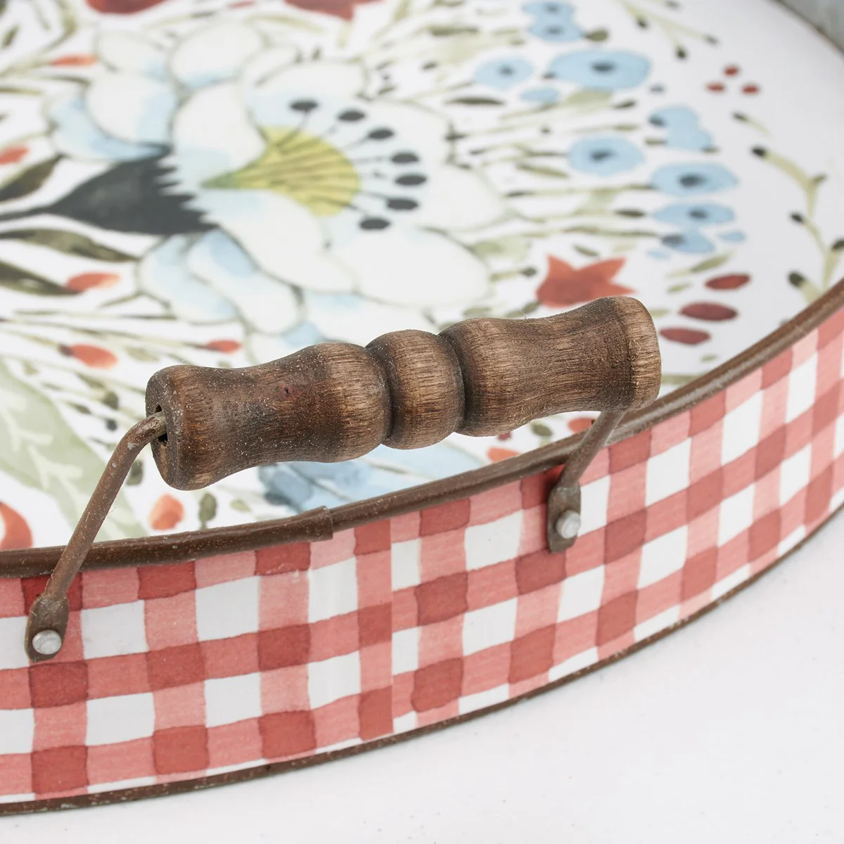 ๐ Farmhouse Floral Handled Tray - Image 4