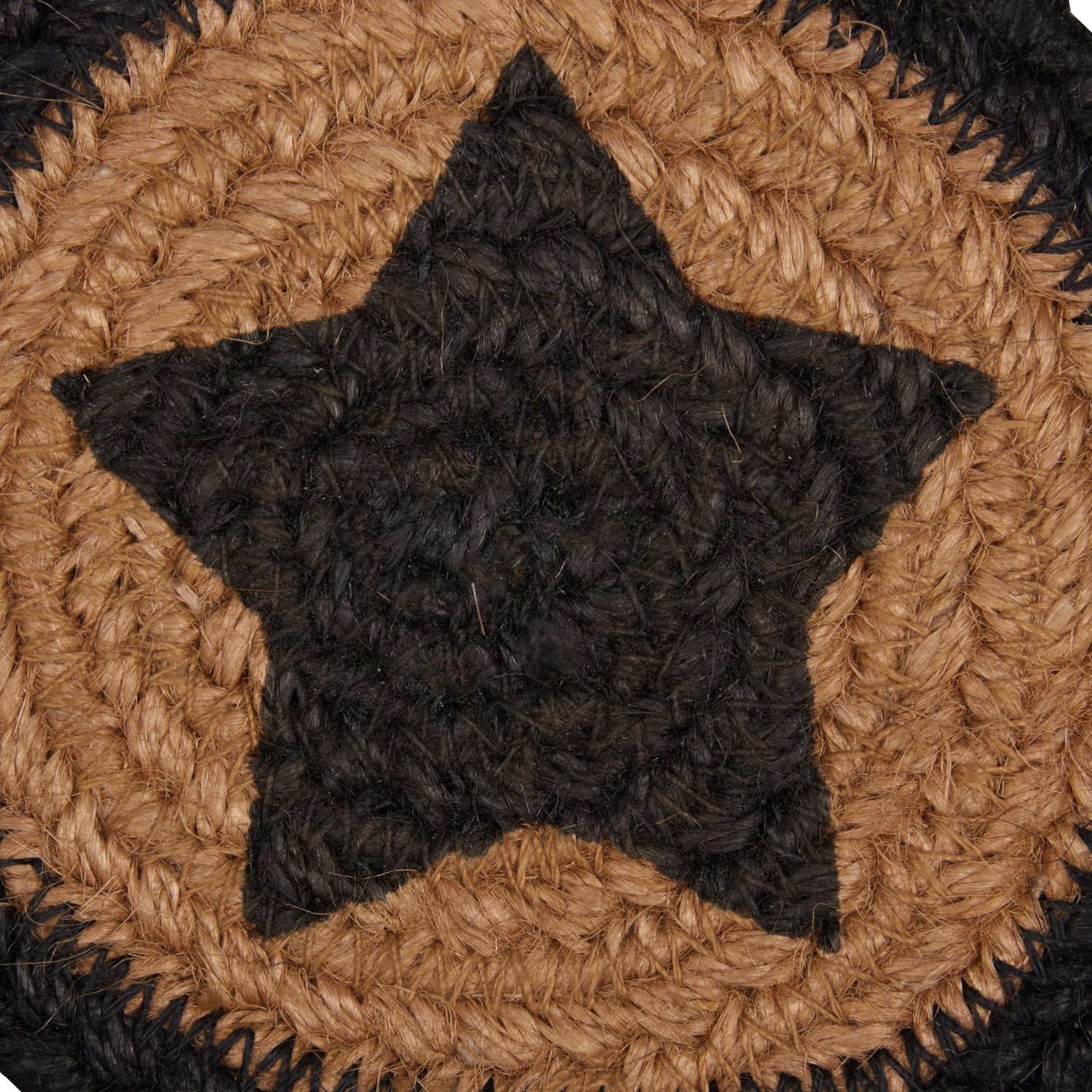 Farmhouse Jute Coaster Stencil Star Set of 6 - Image 3
