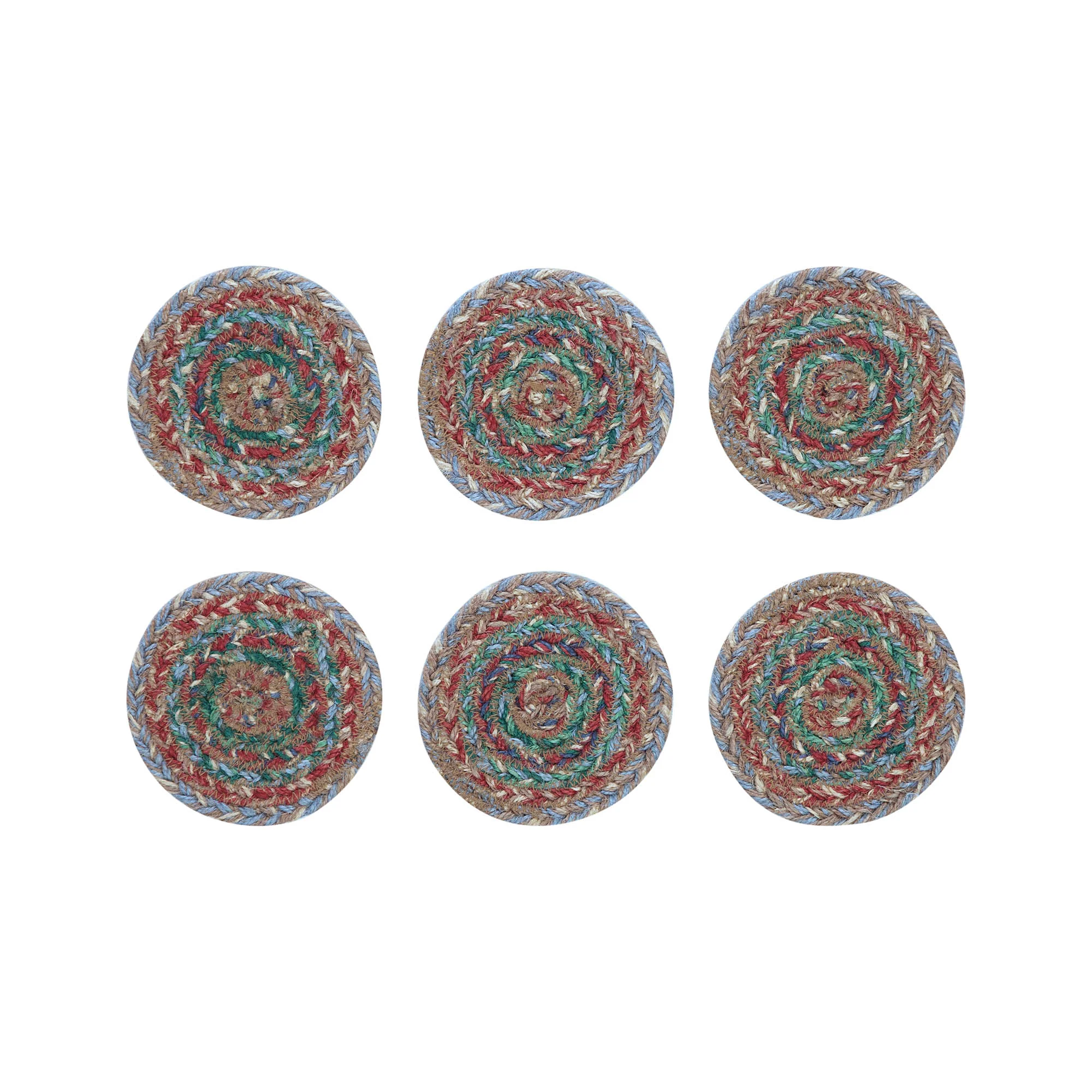 Farmhouse Jute Drink Coasters Set of 6 - Image 3