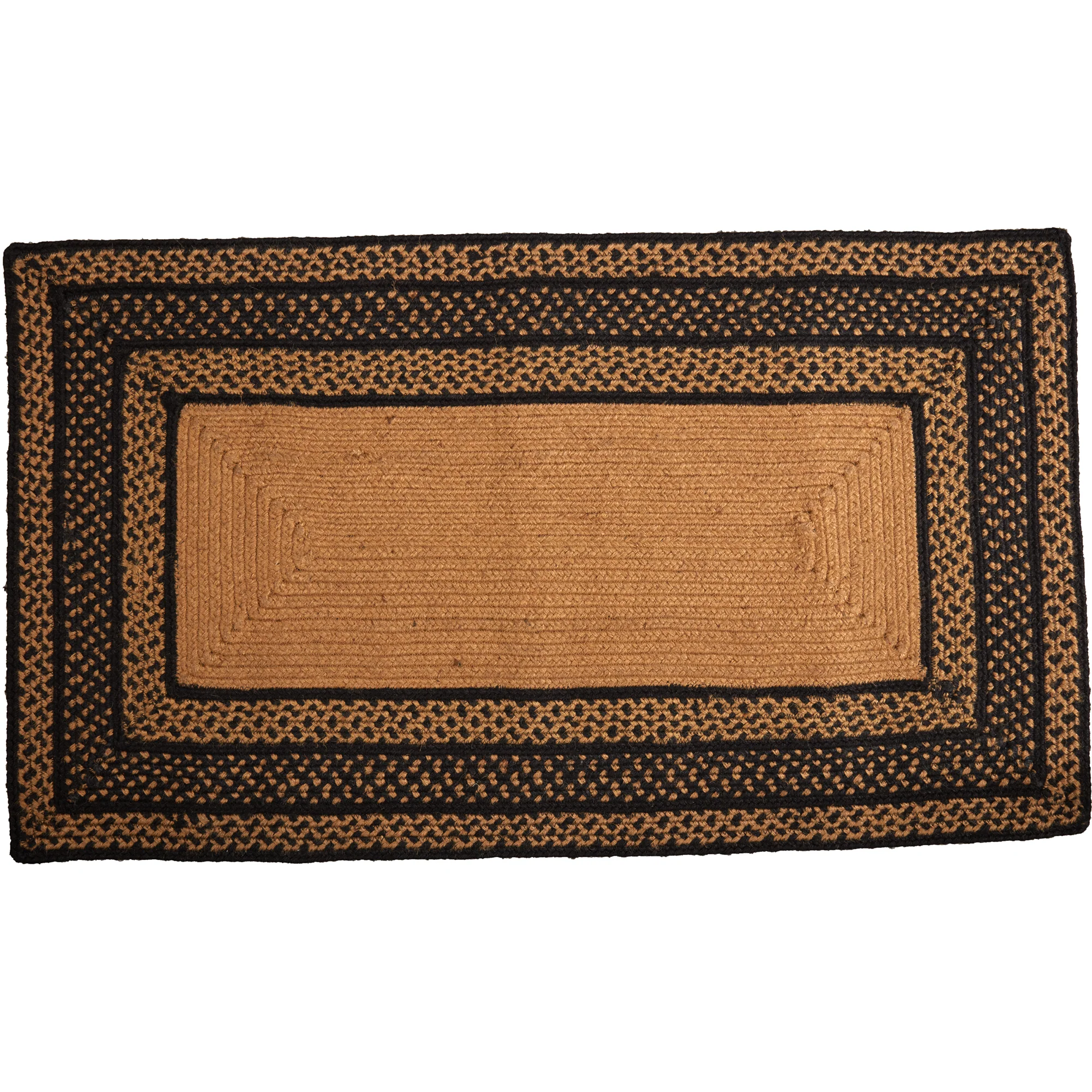 Farmhouse Jute Rug Rectangle Stencil Stars with Pad - Image 6