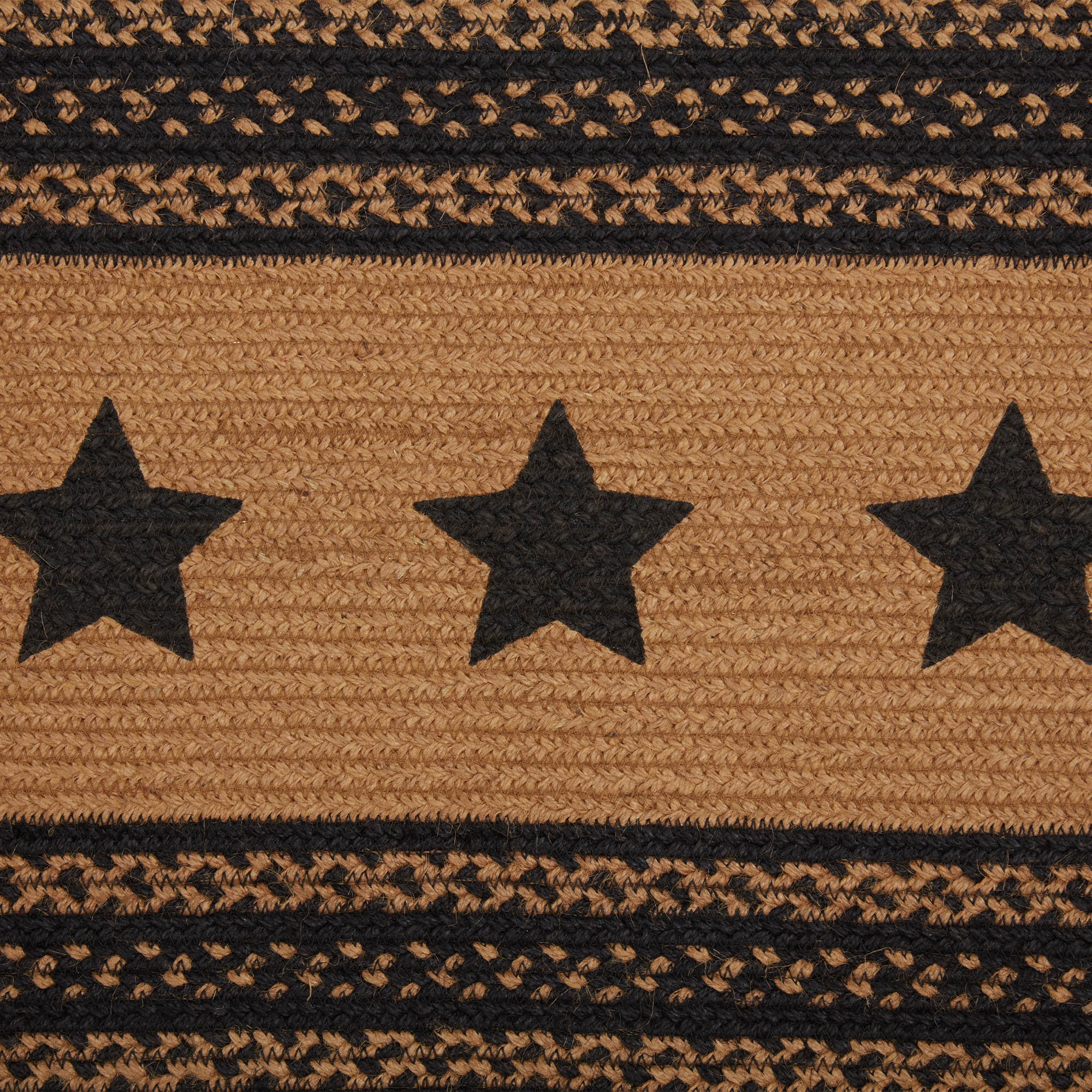 Farmhouse Jute Runner Stencil Stars 36" Long - Image 5