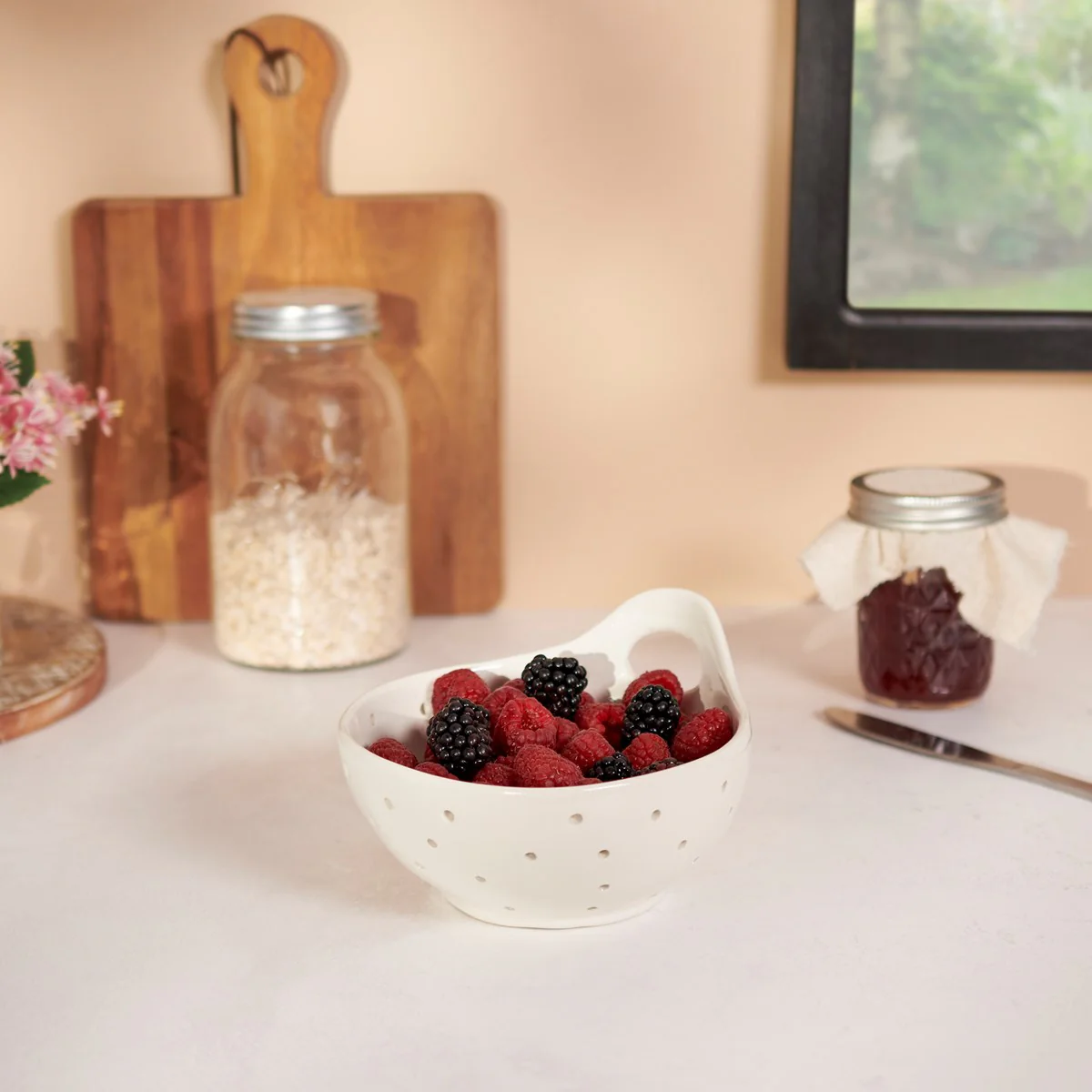 Farmhouse White Berry Bowl - Image 2