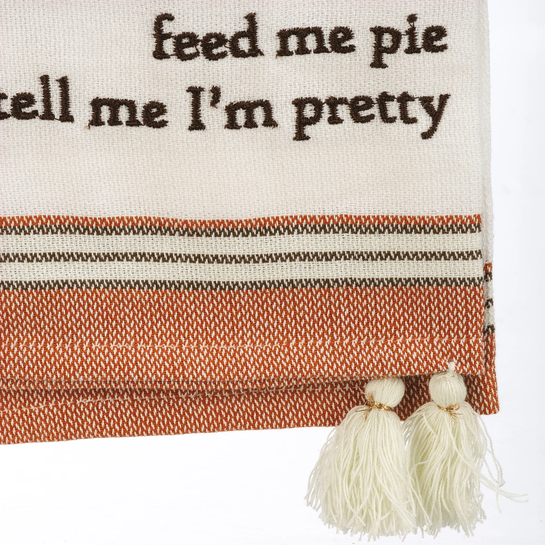 💙 Feed Me Pie & Tell Me I'm Pretty Kitchen Towel - Image 3