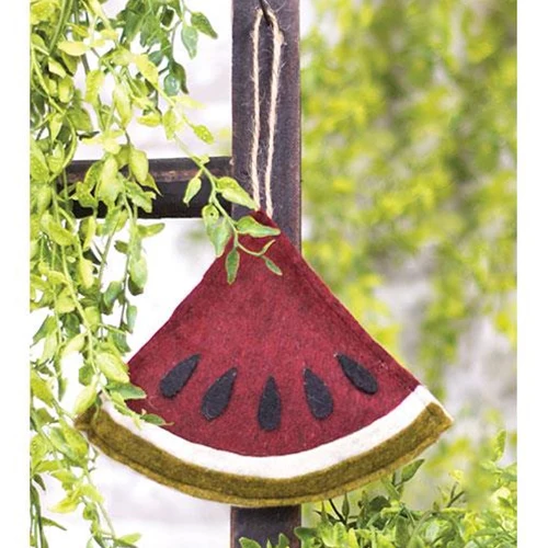 Felt Primitive Watermelon Slice Ornament - Image 2