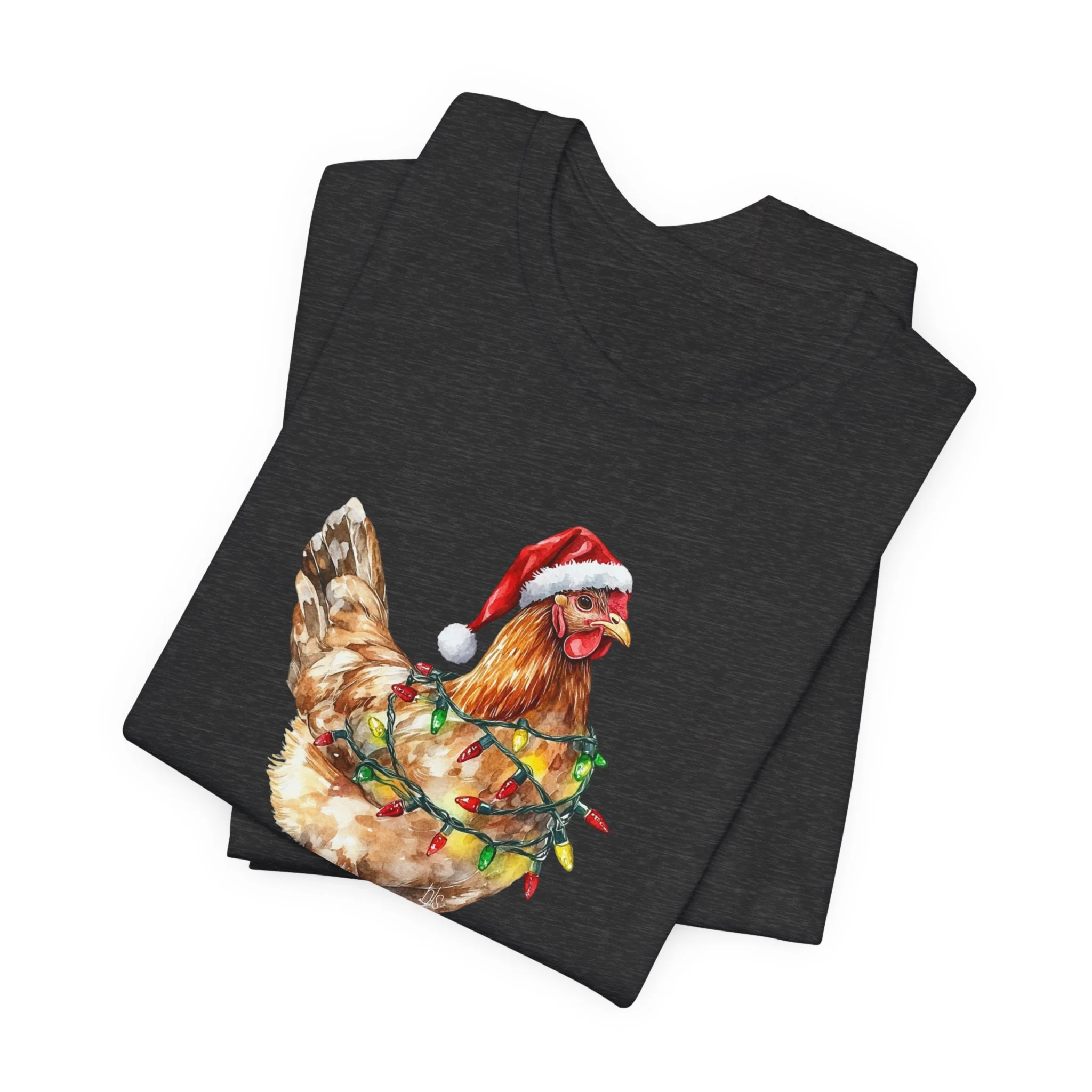 Festive Christmas Chicken Cozy T-Shirt - Image 10