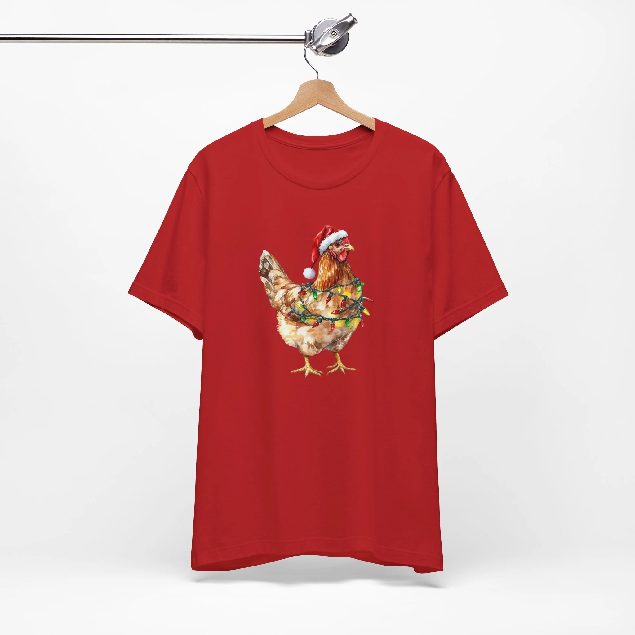 Festive Christmas Chicken Cozy T-Shirt - Image 5