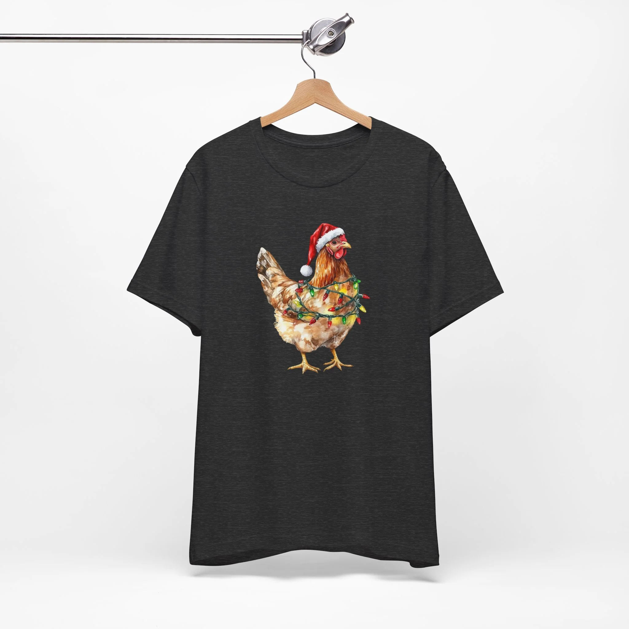 Festive Christmas Chicken Cozy T-Shirt - Image 9