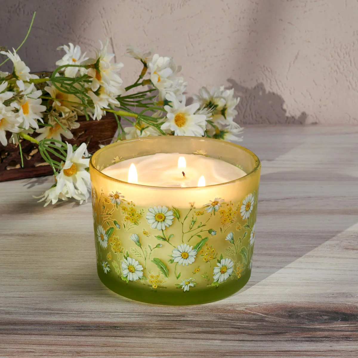 💙 💙 Field of Daisies 14 oz Jar Candle Flower Garden Scent - Image 3