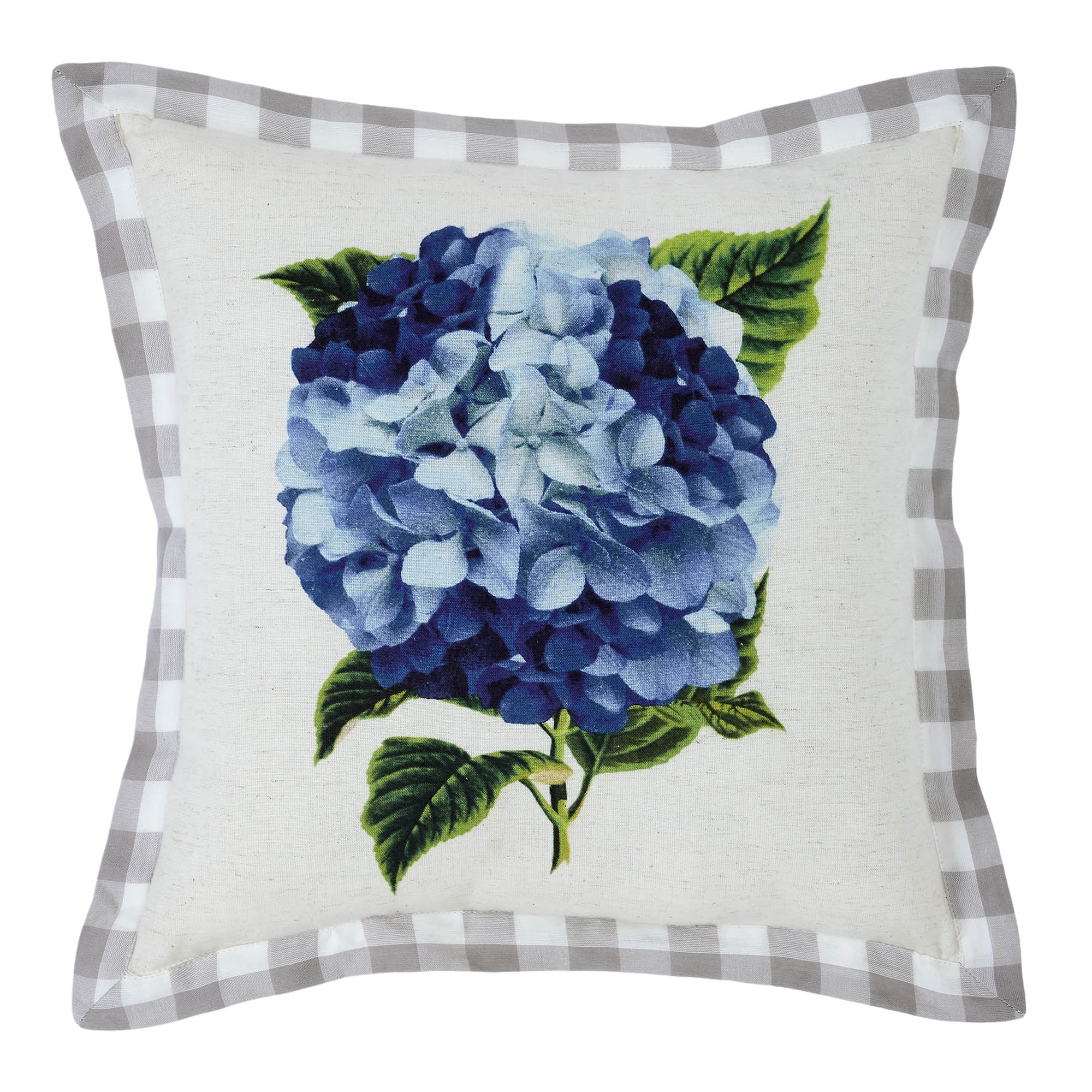 Finders Keepers Blue Hydrangea 14" Accent Pillow - Image 3