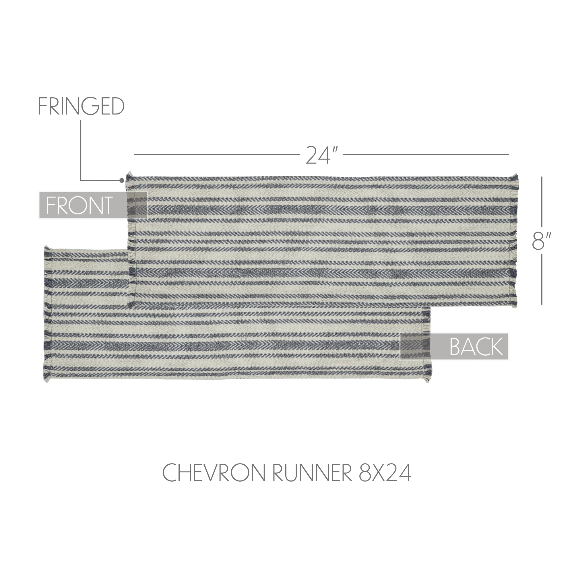 Finders Keepers Chevron 24" Table Runner - Image 5