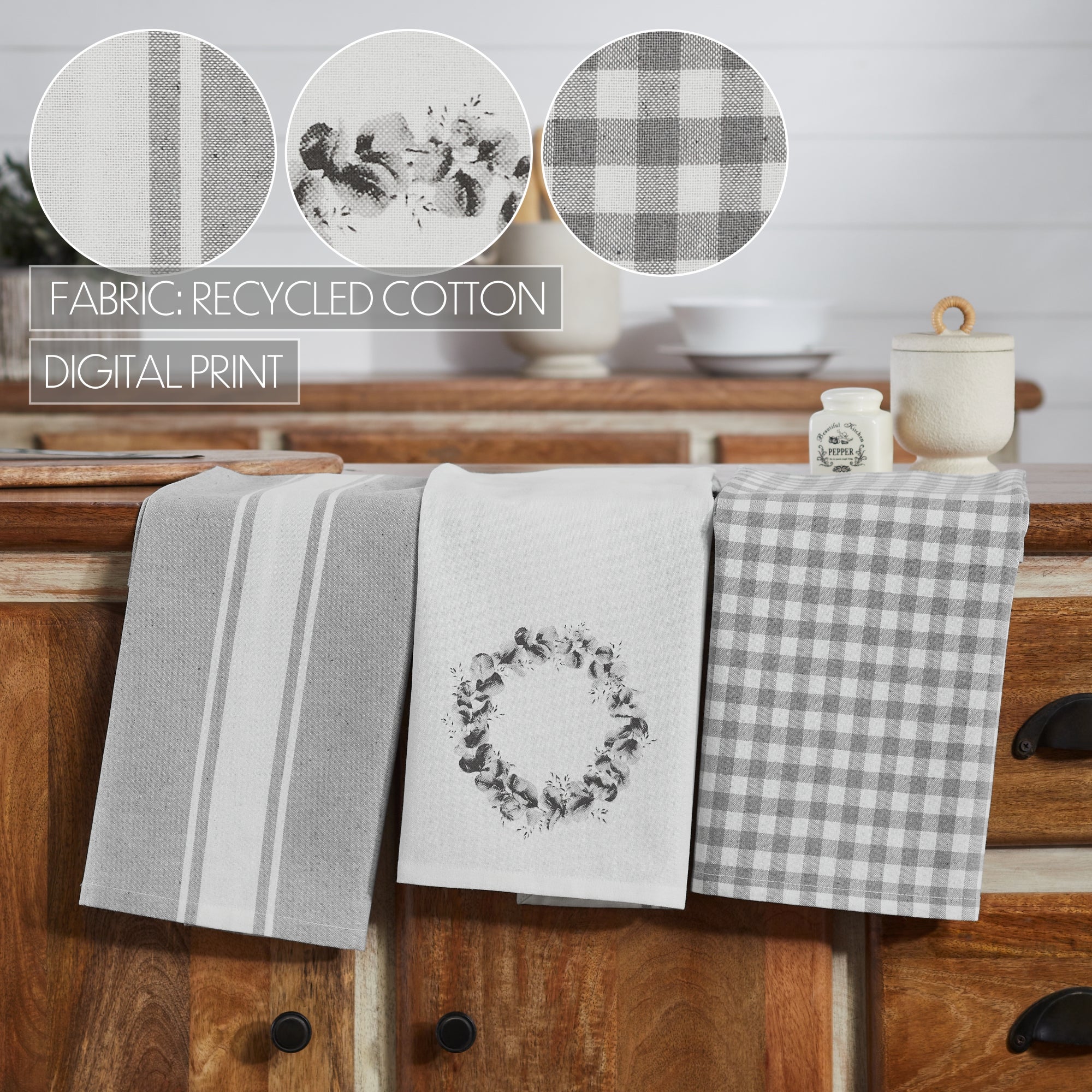 Finders Keepers Eucalyptus Tea Towel Set of 3 - Image 6