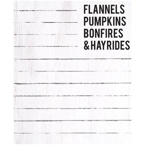 ๐ Flannels Pumpkins Bonfires & Hayrides Mini Magnetic Notepad - Image 2
