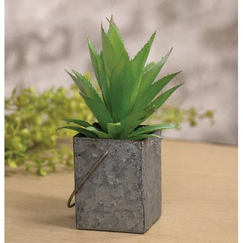 Flocked Faux Cactus Succulent Pick - Image 2