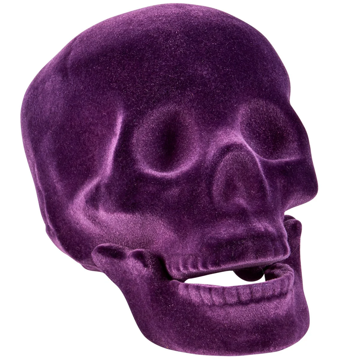 💙 Flocked Purple Skull Sitter