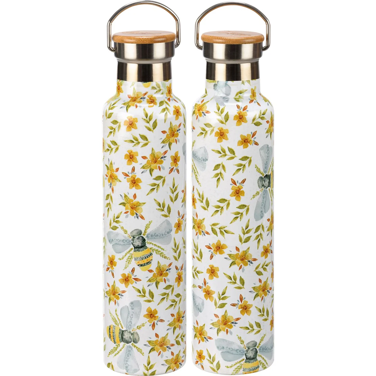 Floral Bee 25 oz Insulated Bottle - Image 2
