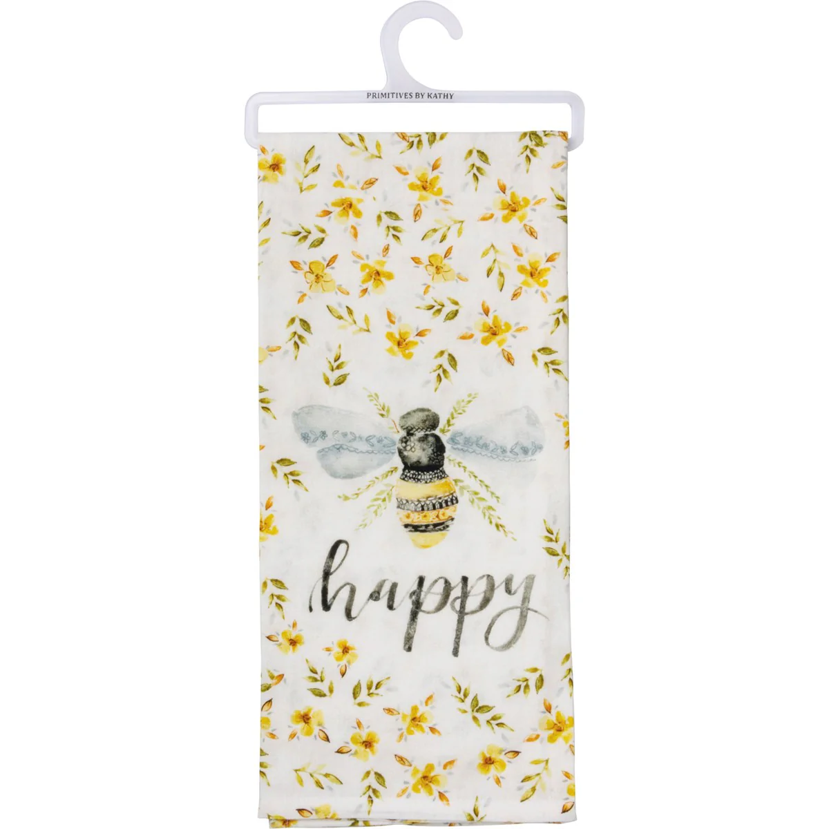 ๐ Floral Bee Happy Kitchen Towel