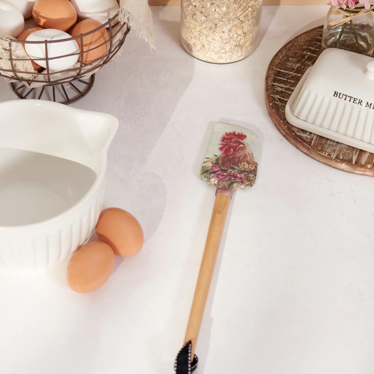 💙 Floral Chicken Silicone Spatula - Image 2