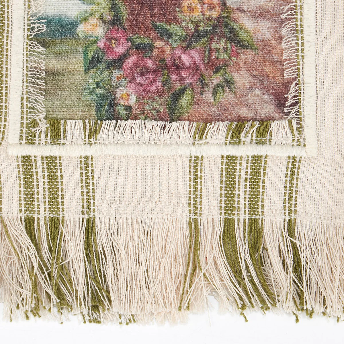 Floral Chicken Striped Kitchen Towel - Image 5