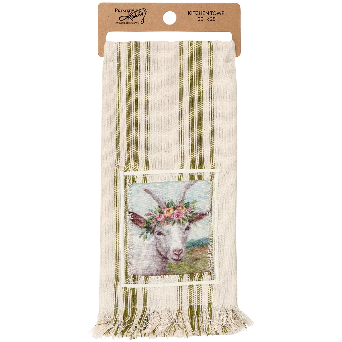 ๐ Floral Crown Goat Kitchen Towel - Image 4