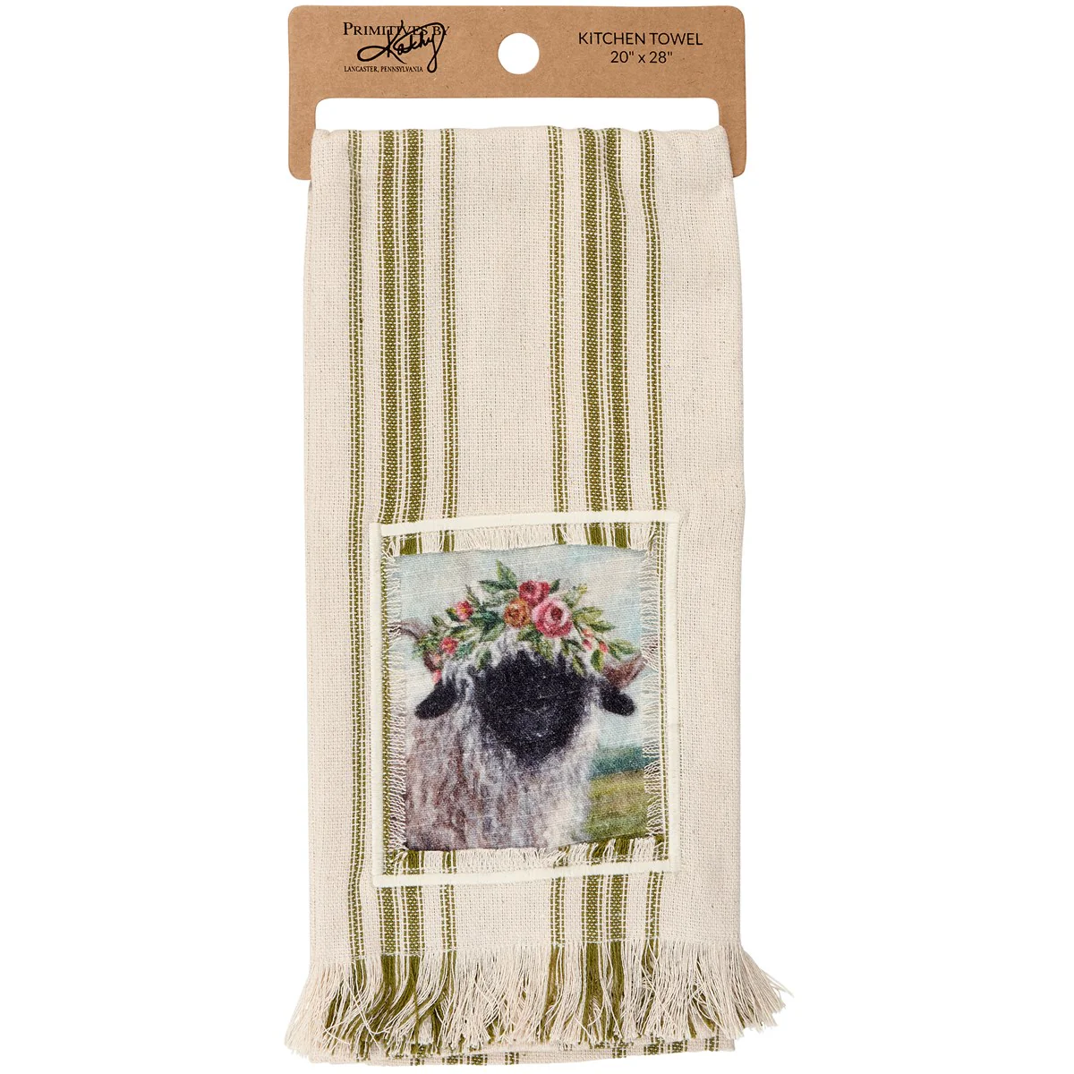 ๐ Floral Crown Sheep Kitchen Towel - Image 4