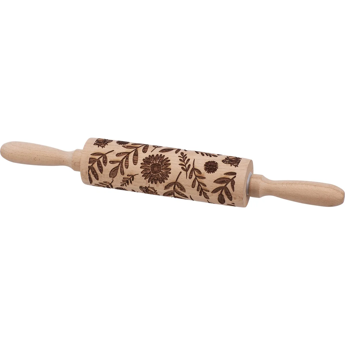 Floral Embossed Rolling Pin - Image 3