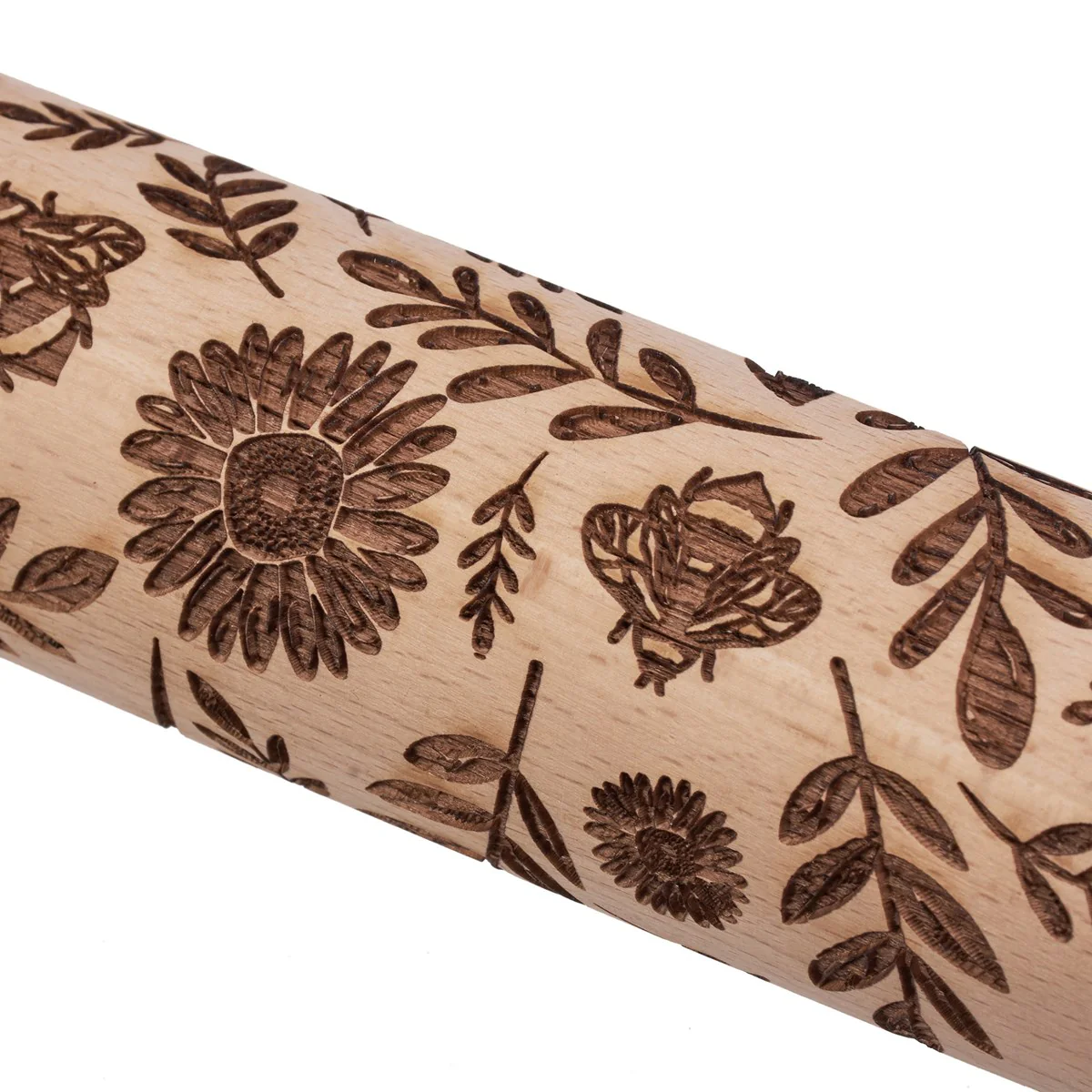 Floral Embossed Rolling Pin - Image 5