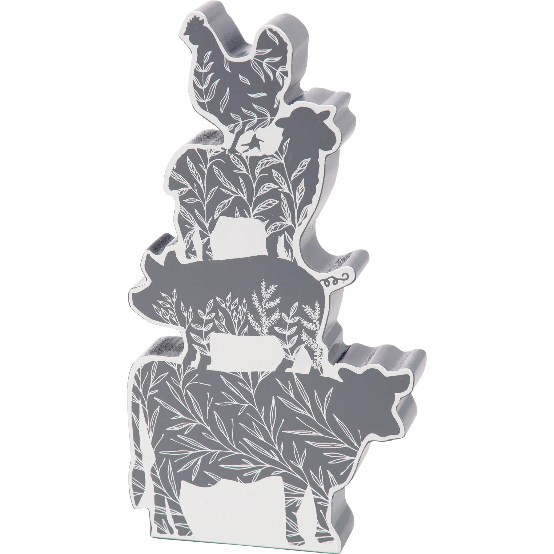 💙 Floral Farm Animals Decorative Sitter Sign