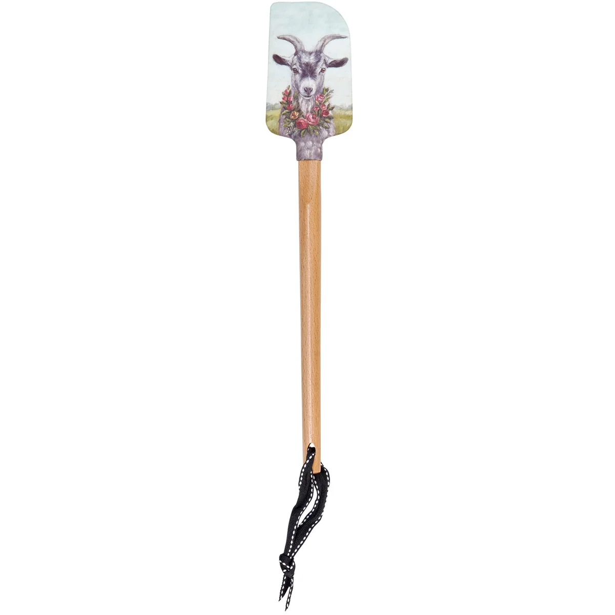 Floral Goat Double Sided Silicone Spatula
