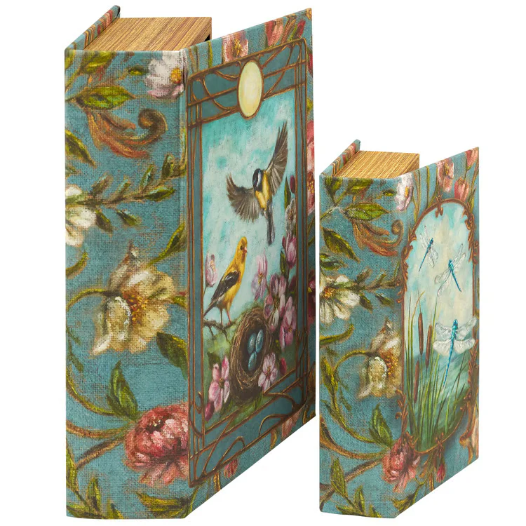 Floral Nouveau Birds and Dragonflies Book Box Set - Image 4