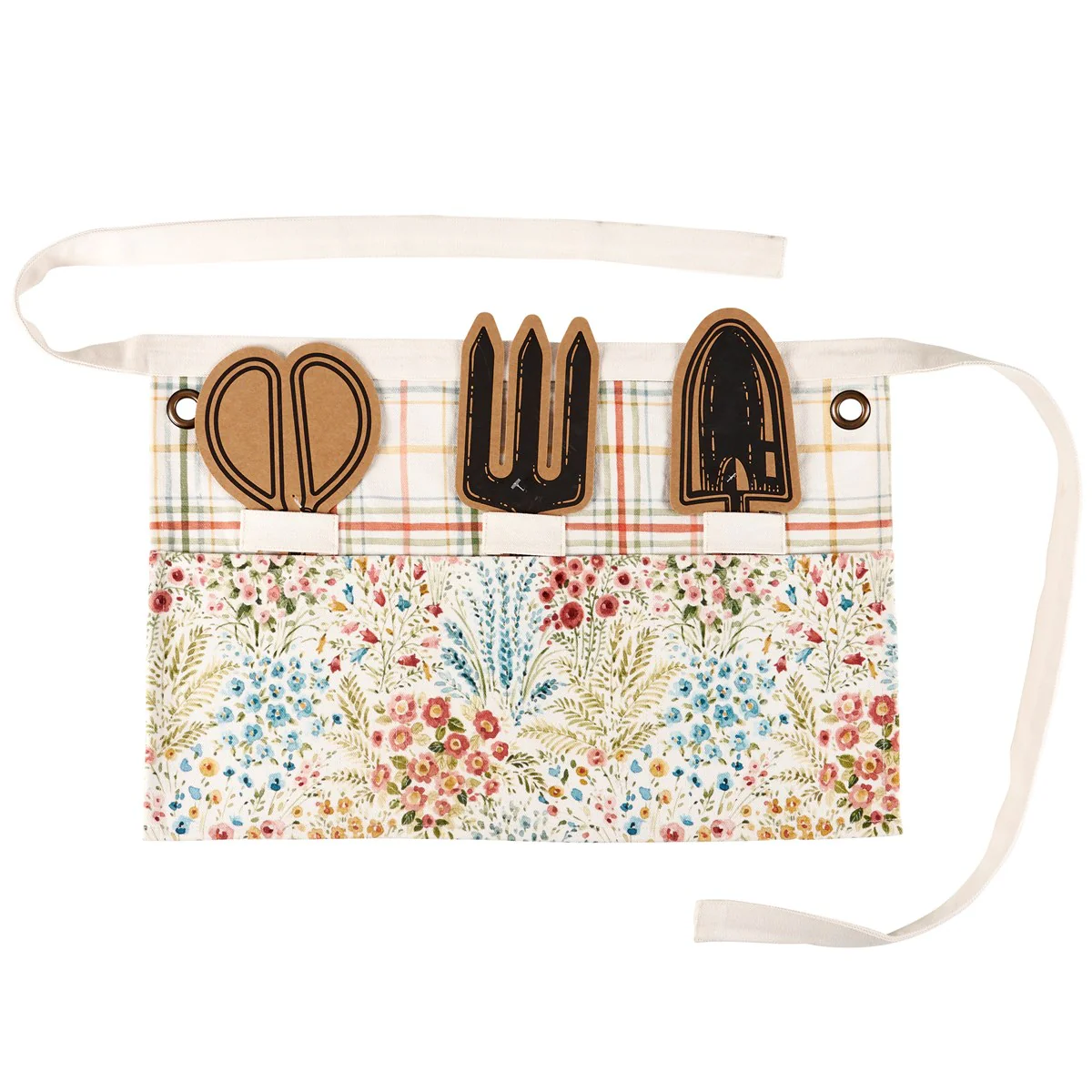 💙 Floral Pattern Gardening Half Apron