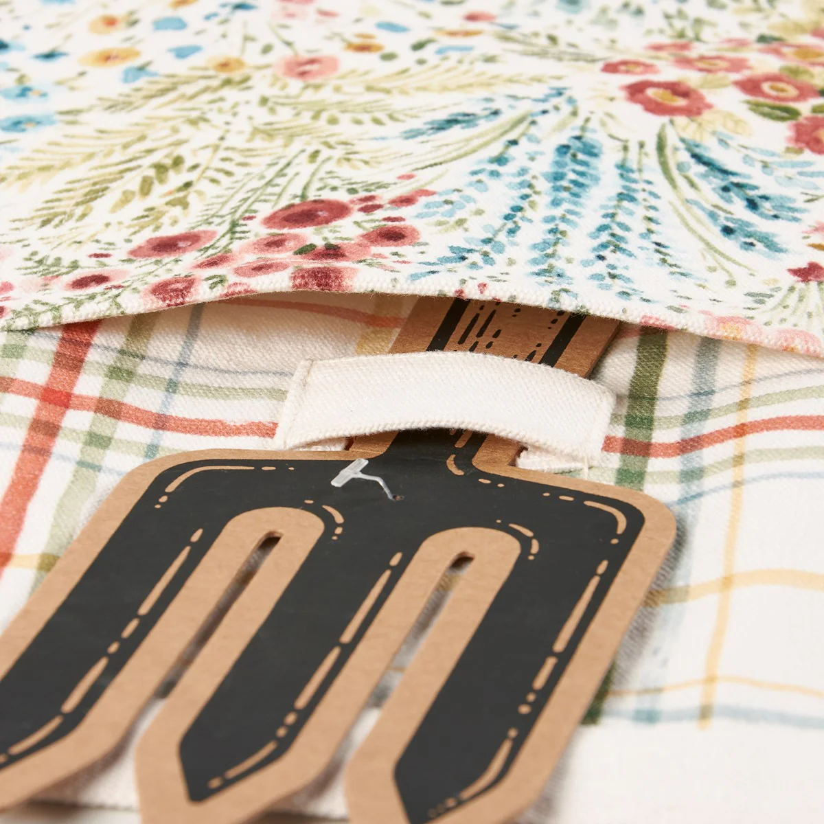 💙 Floral Pattern Gardening Half Apron - Image 4