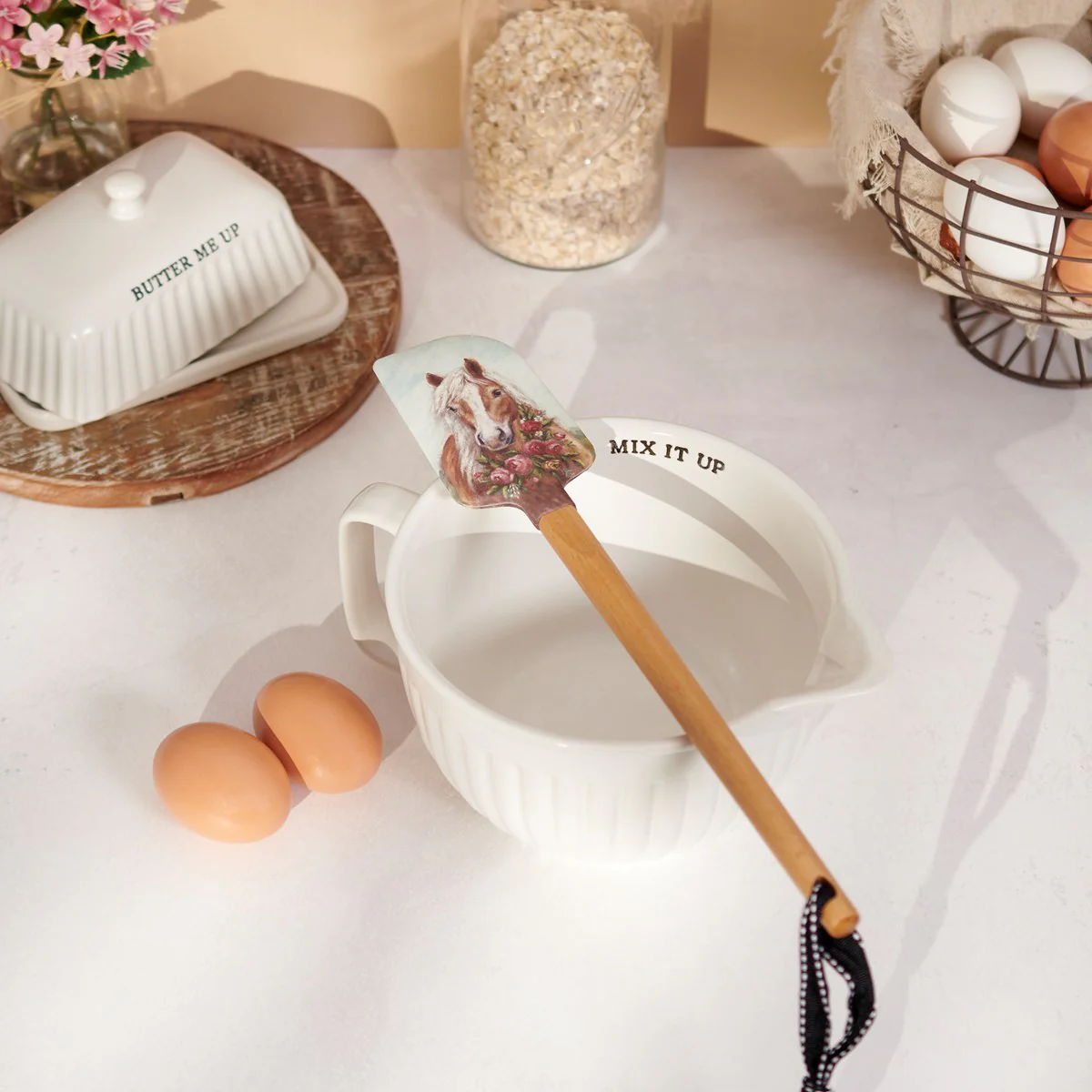 Floral Pony Silicone Kitchen Spatula - Image 2