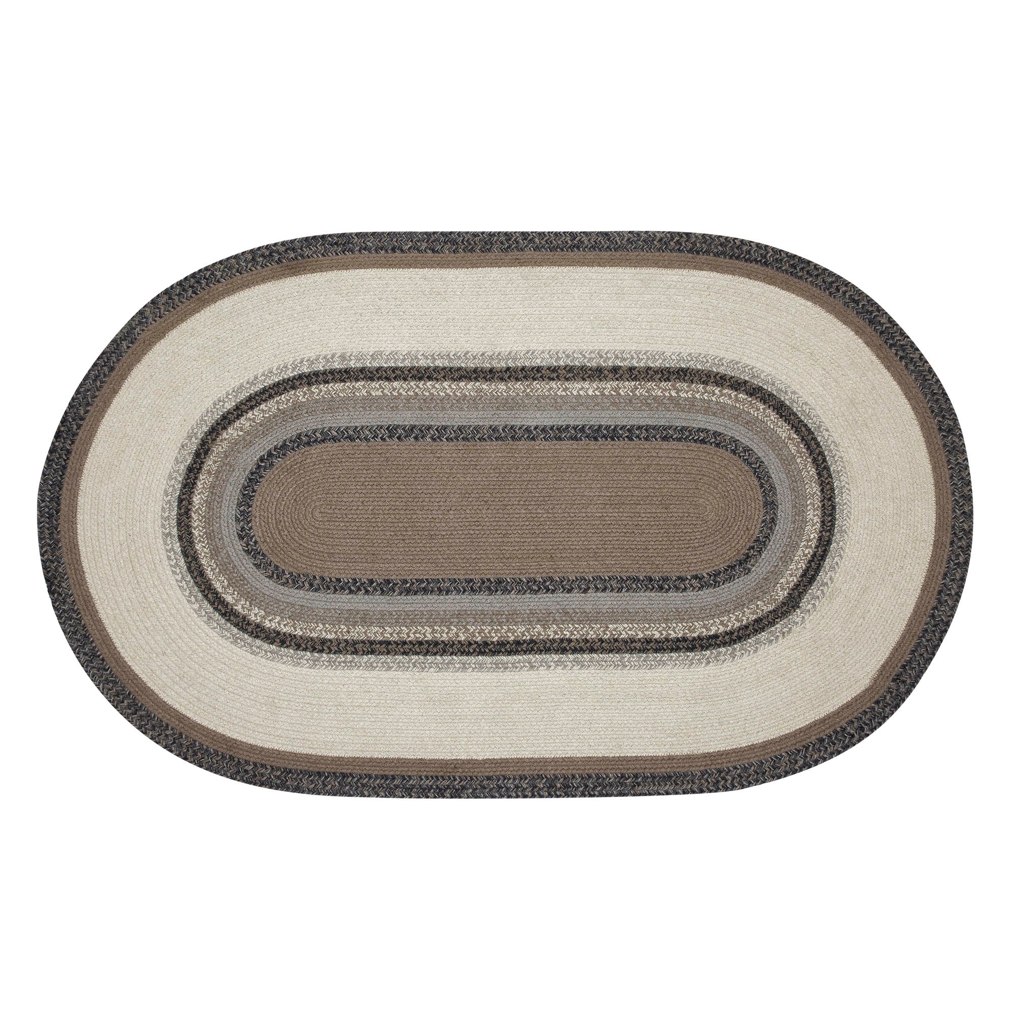 Floral Vine Jute 60" Oval Rug with Pad - Image 5