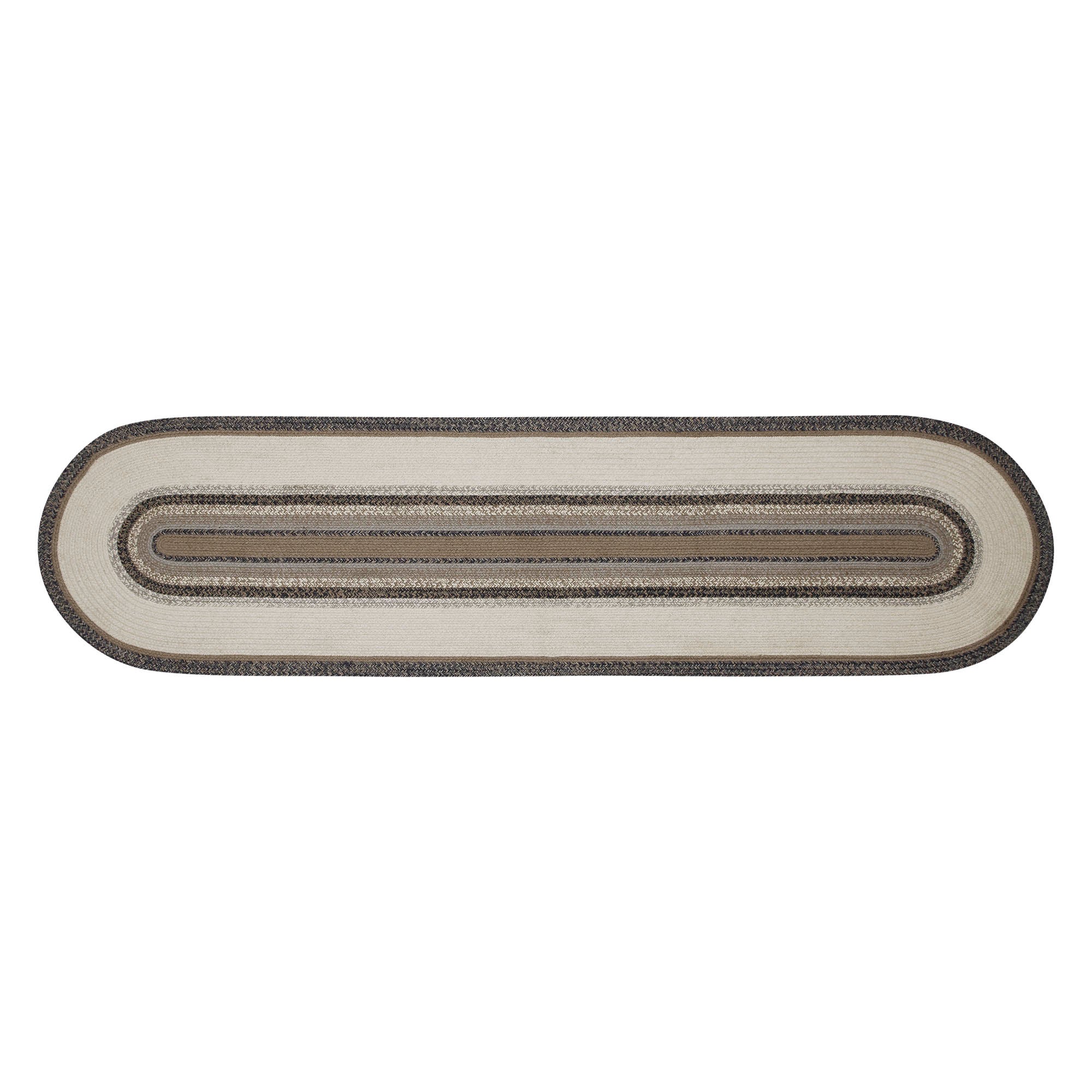 Floral Vine Jute 96" Rug Runner Oval with Pad - Image 4