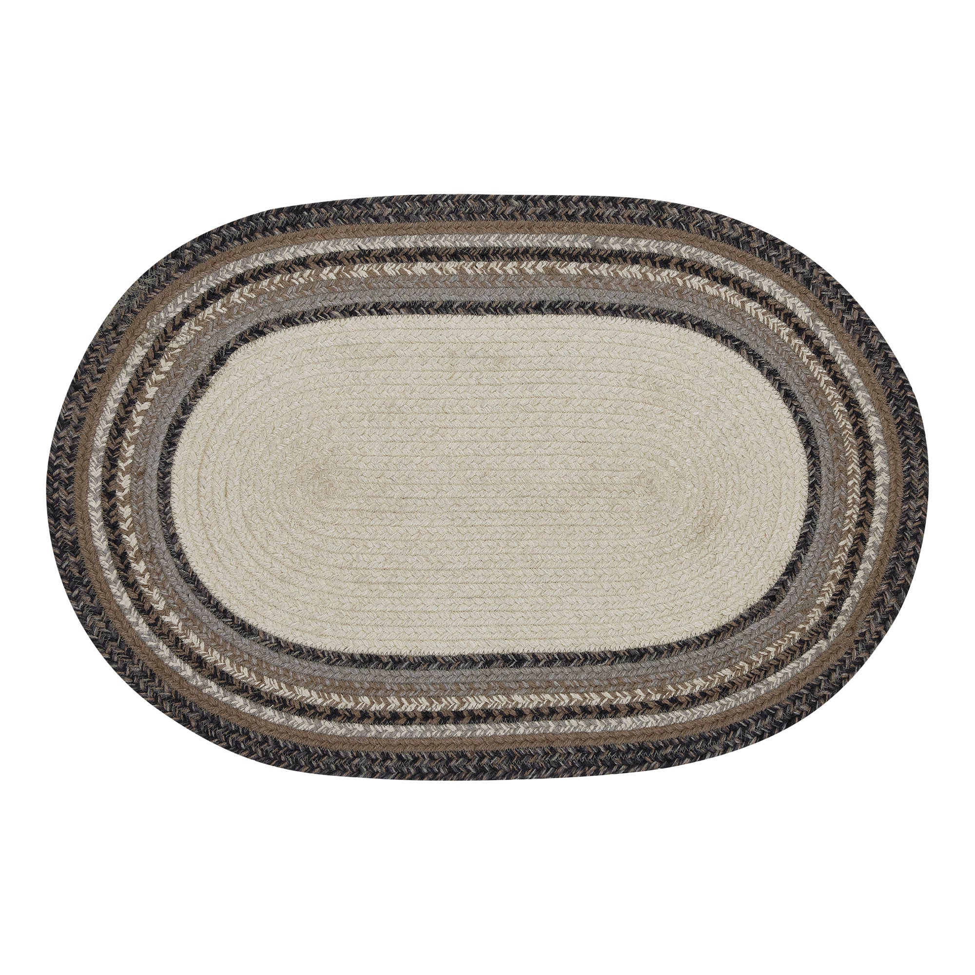 Floral Vine Welcome Jute Oval Rug 20" x 30" - Image 3