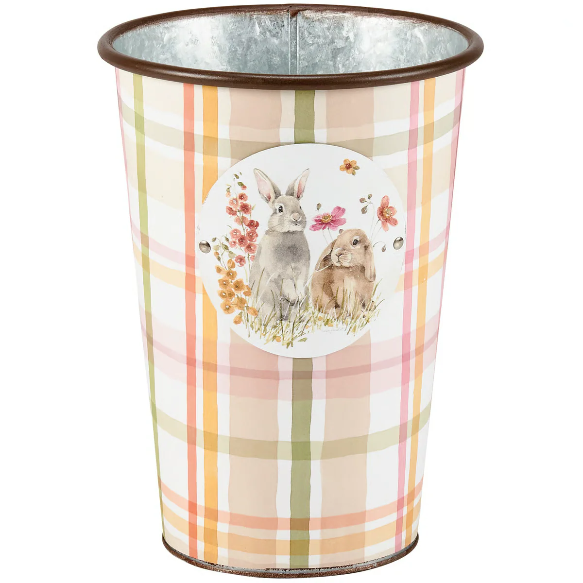 Surprise Me Sale 🤭 Flower Bunnies 9" Metal Bucket