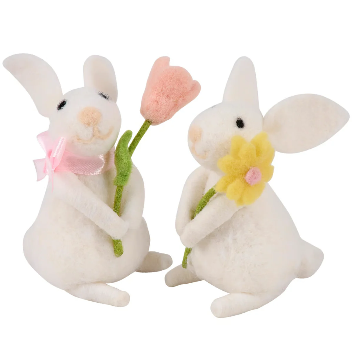 DAY 16 ๐๐ท 20 DAYS OF BUNNIES Flower Bunnies Felt Critter Set