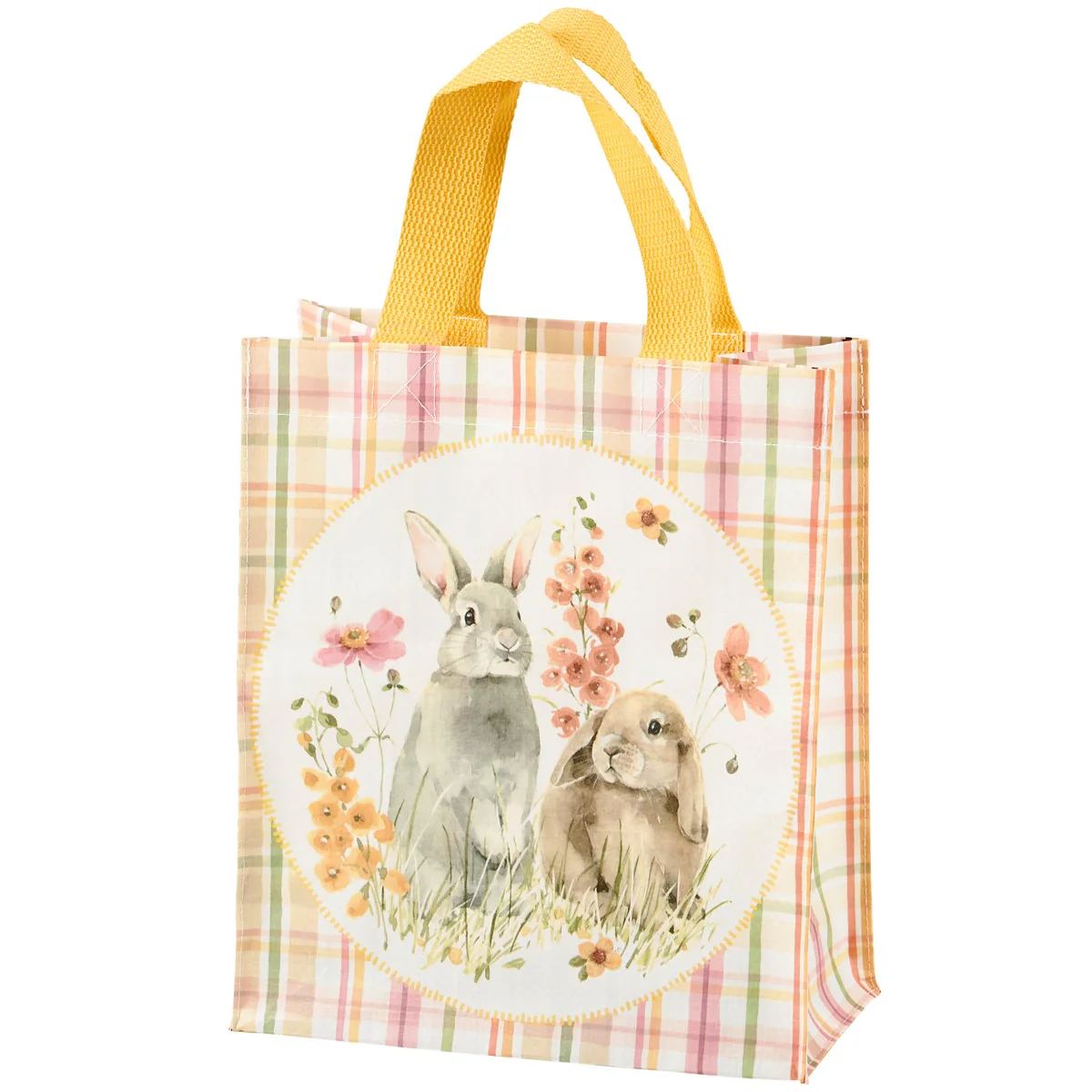 ๐ Flower Bunnies Reusable Market Tote Bag