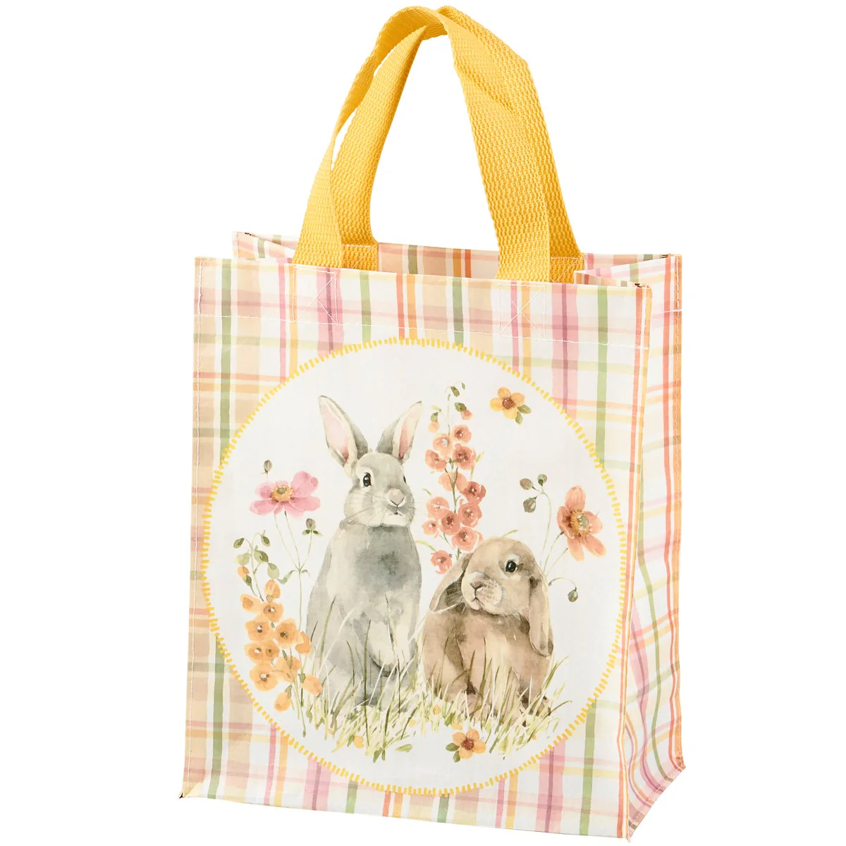 ๐ Flower Bunnies Reusable Market Tote Bag - Image 2