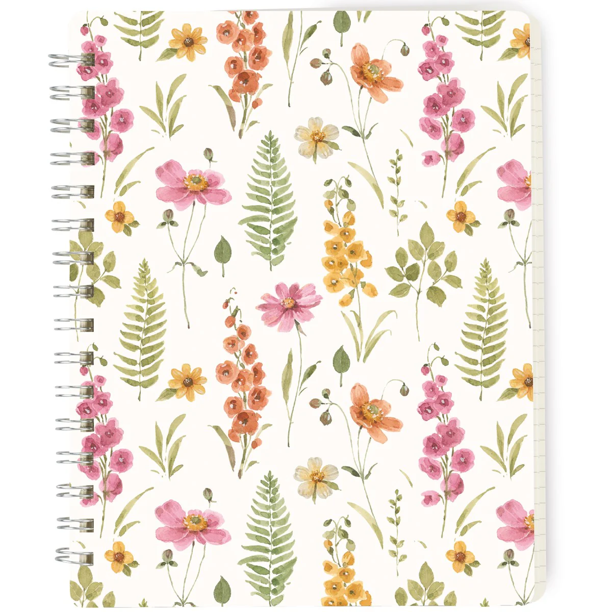 Flower Garden Spiral Notebook Journal