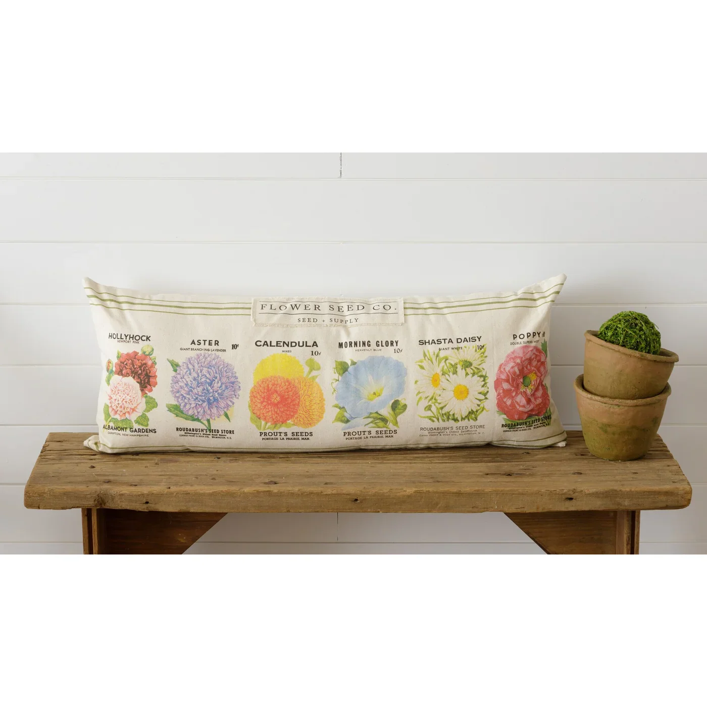 Flower Seed Packets Lumbar Pillow - Image 2