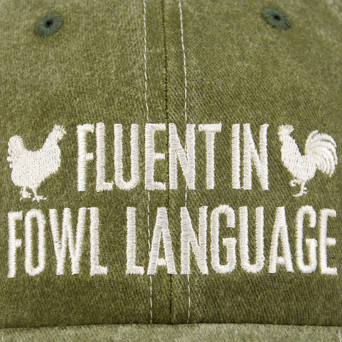 Fluent In Fowl Language Baseball Cap - Image 3
